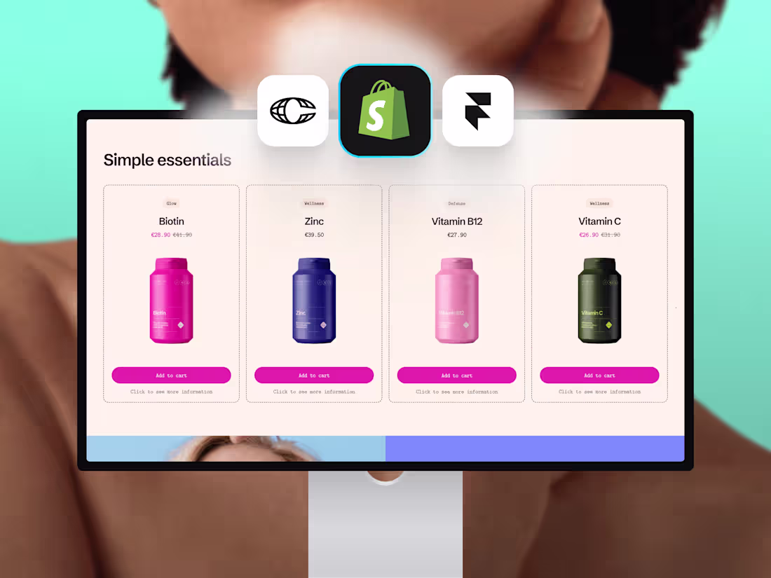 Cover image for Framer eCommerce website made for modern pharma brands