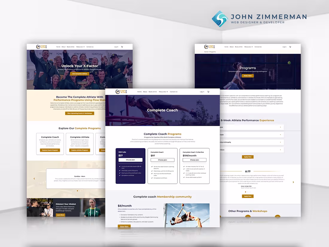 Cover image for Complete Athlete — Custom Kajabi Migration & Platform Build