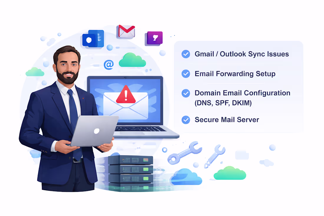 Cover image for Many businesses struggle with email