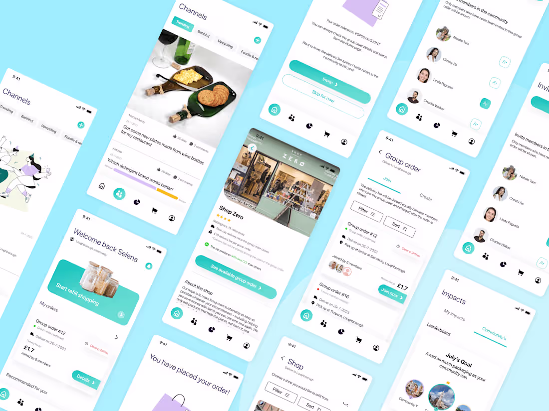 Cover image for Reuse & refill service design | App design