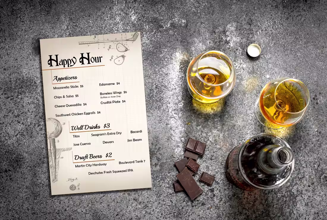 Cover image for Custom Happy Hour Menu design starting at $25
