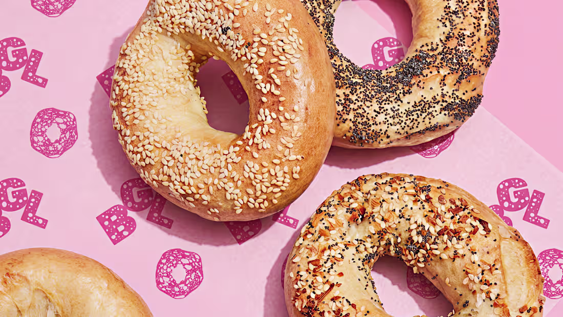 Cover image for Colorful Bagel Bar Branding Design