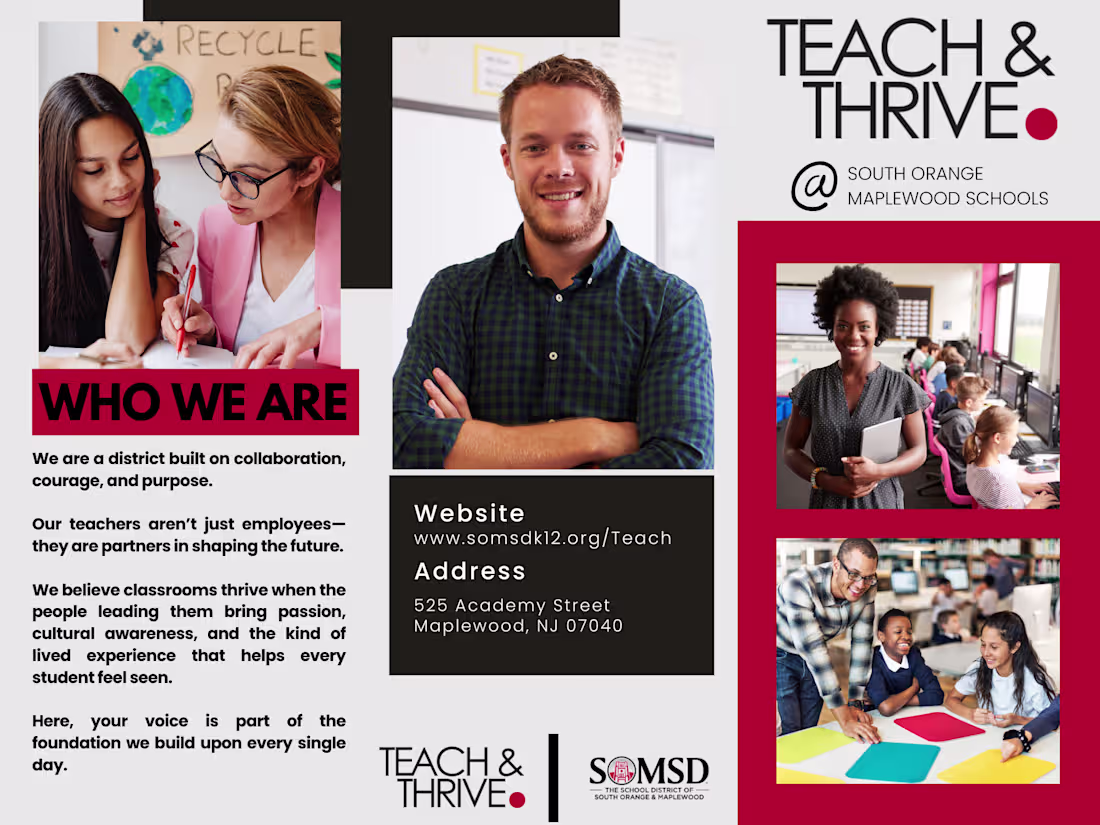 Cover image for Teach & Thrive Recruitment Campaign
