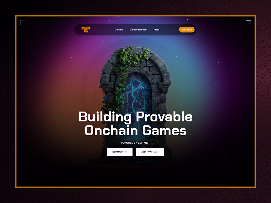 Cover image for Realm of Ra Landing Page | Figma to Framer