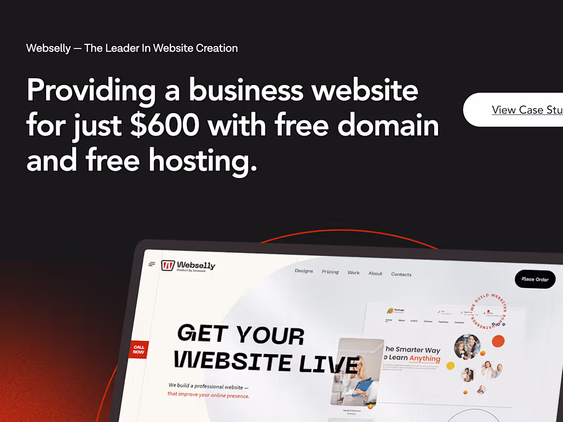 Cover image for Webselly — The Leader In Website Creation (Web Application)