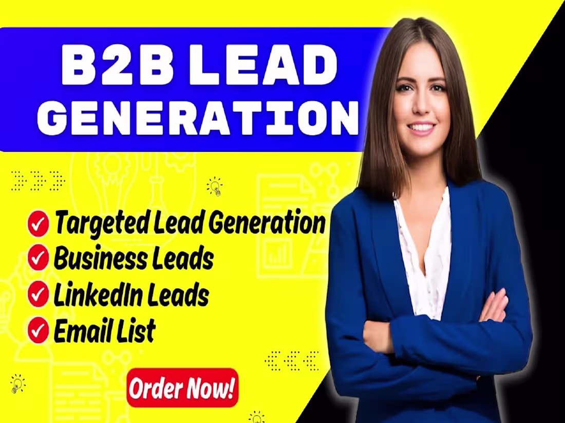 Cover image for I will do linkedin leads, business leads and b2b lead generation