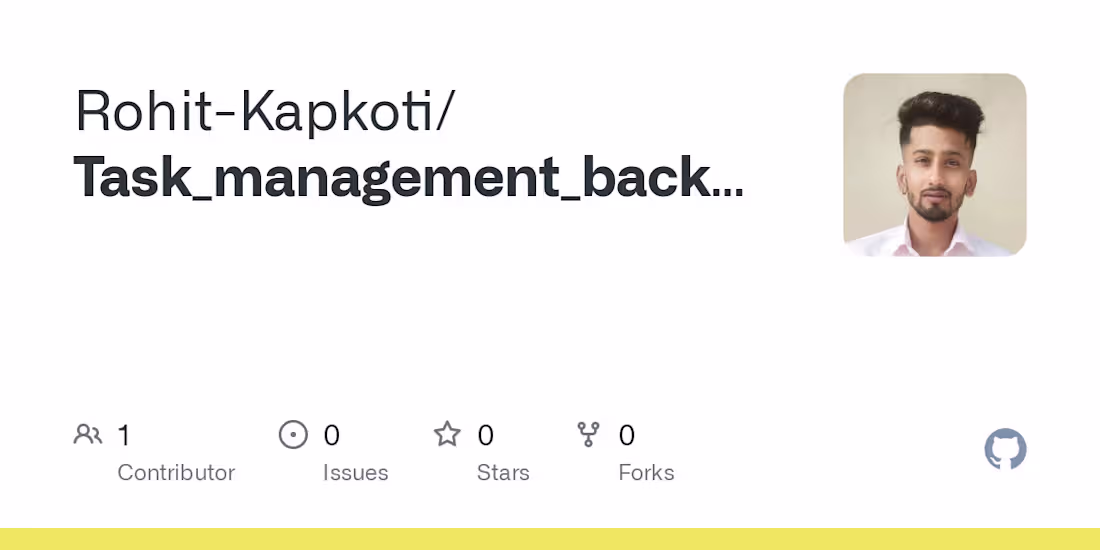 Cover image for Rohit-Kapkoti/Task_management_backend