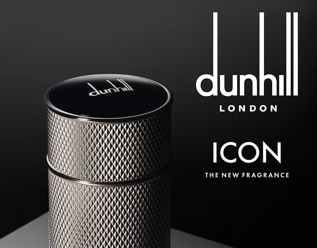 Cover image for Dunhill ICON fragrance bottles