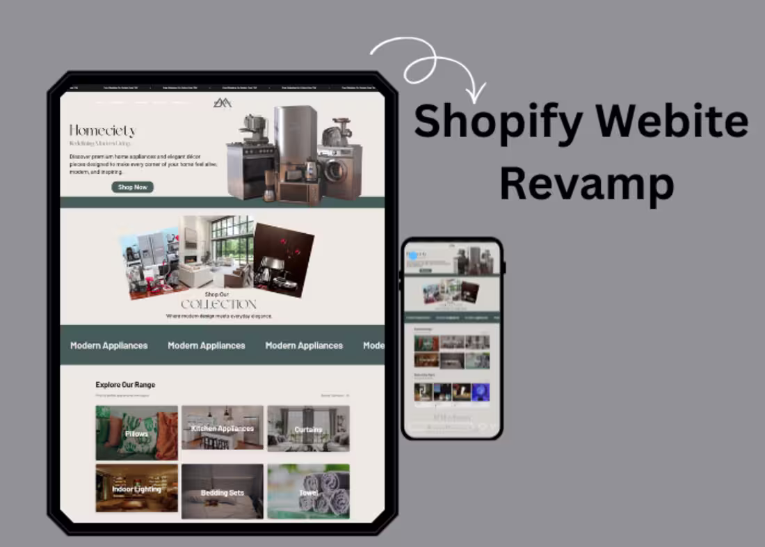 Cover image for Revamped home decor Shopify store