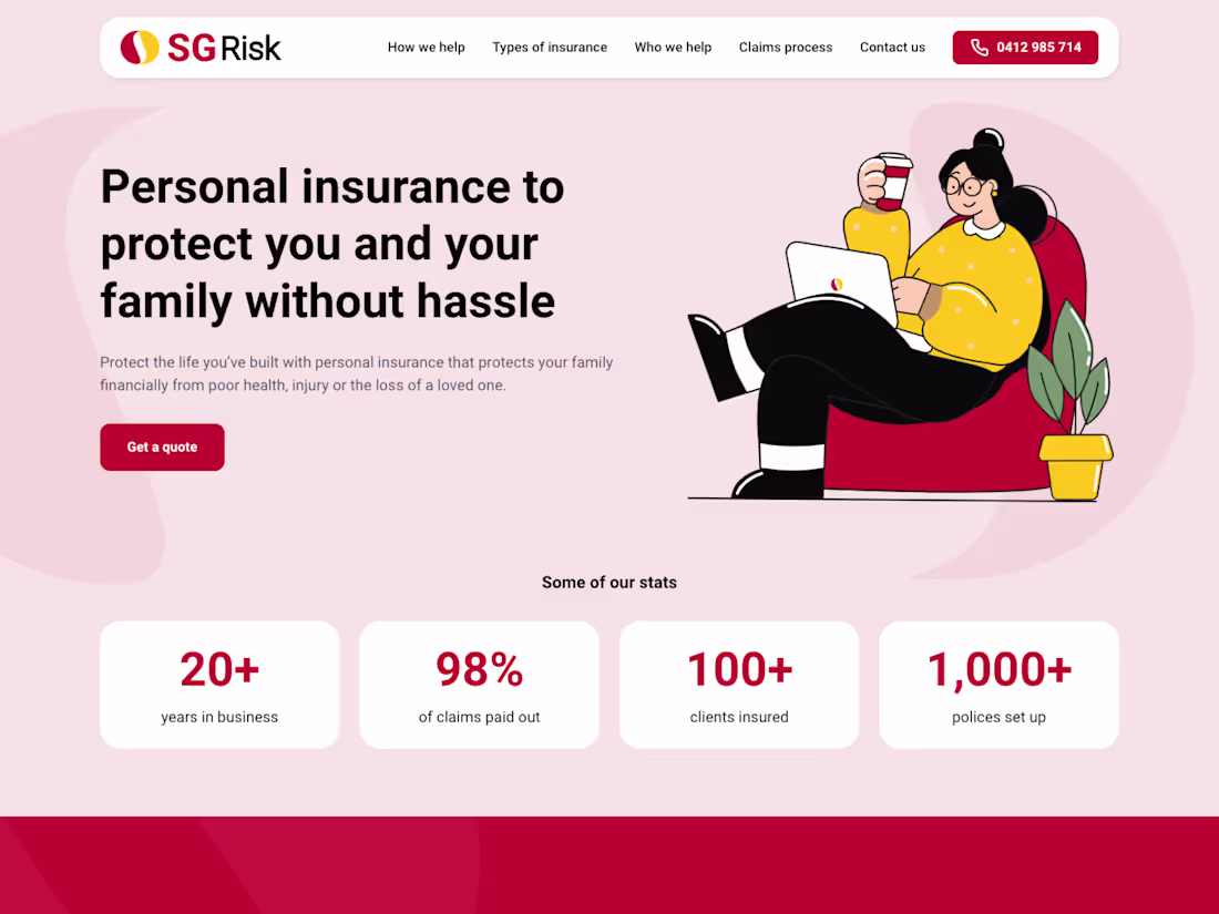 Cover image for Life Insurance Website • Design & Development