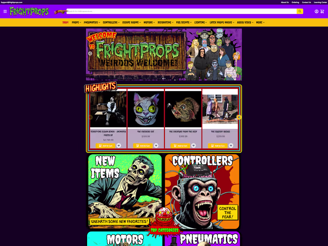 Cover image for Modernization of Frightprops.com