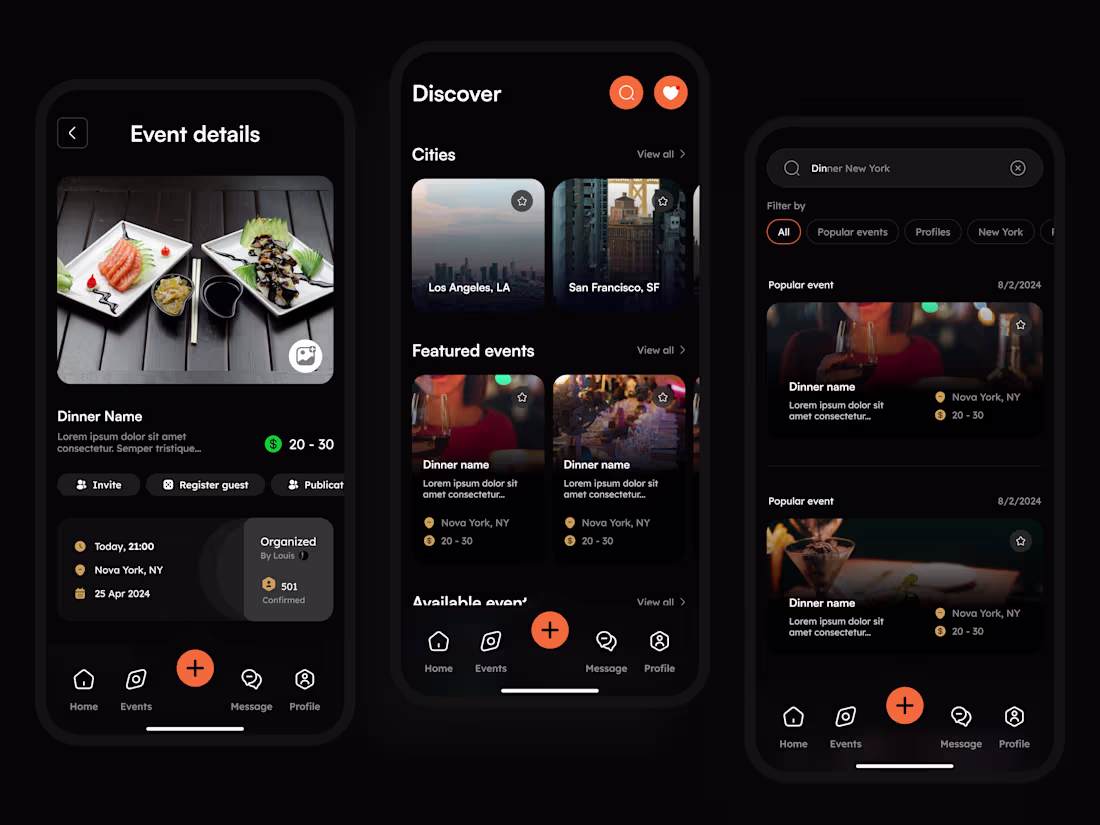 Cover image for Professional Meetups App UXUI Design