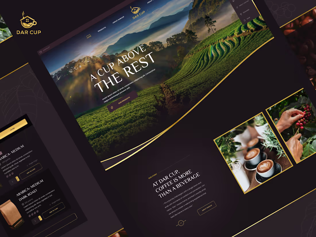 Cover image for Shopify Store Design for DarCup