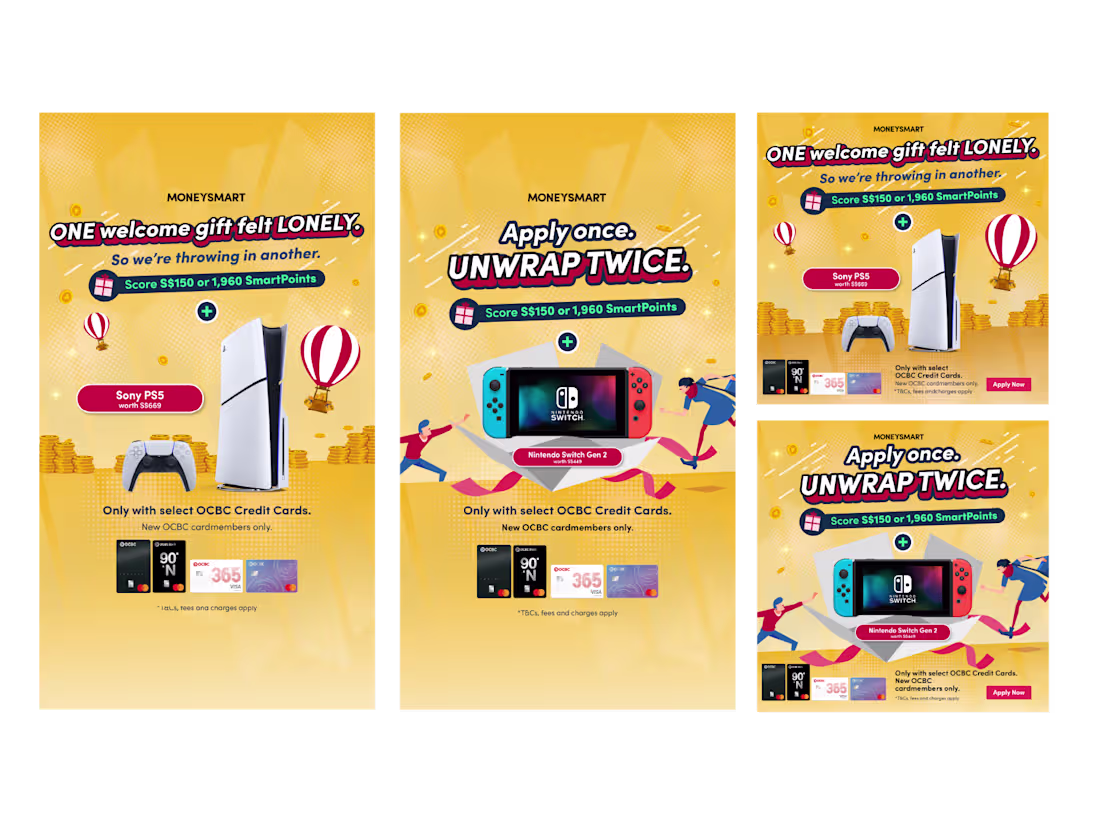 Cover image for MoneySmart x OCBC Credit Card Meta Ads Campaign