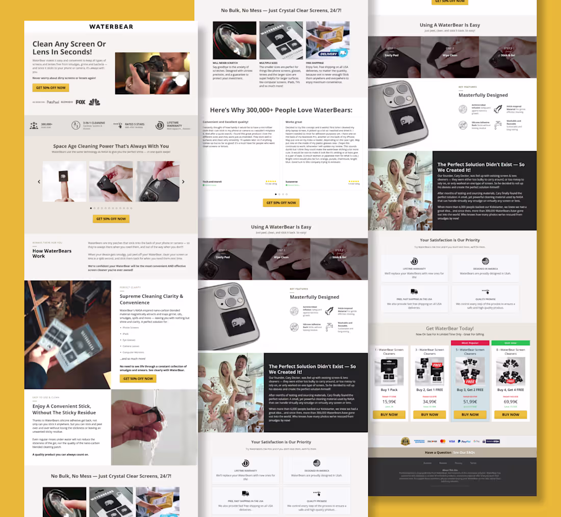 Cover image for Just designed a homepage using auto layout, built for clarit...