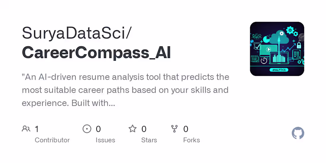 Cover image for GitHub - SuryaDataSci/CareerCompass_AI: “An AI-driven resume an…