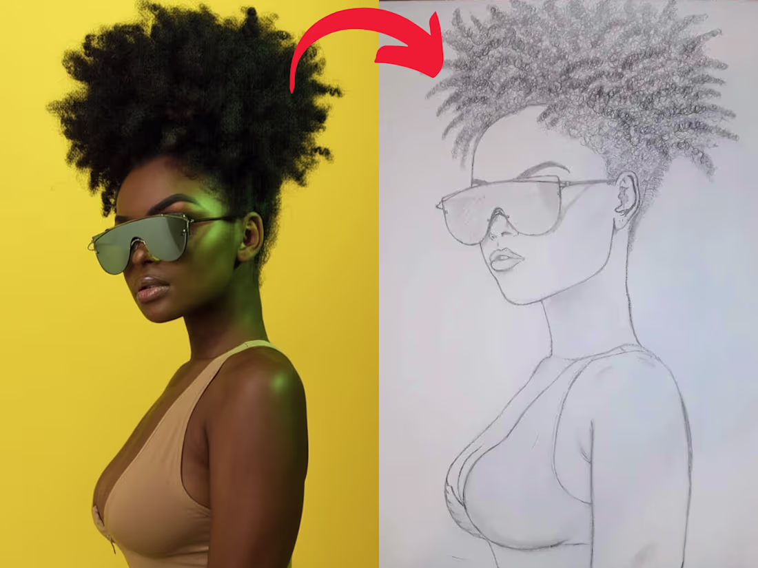 Cover image for I will hand draw a unique portrait for you within 24 hours.