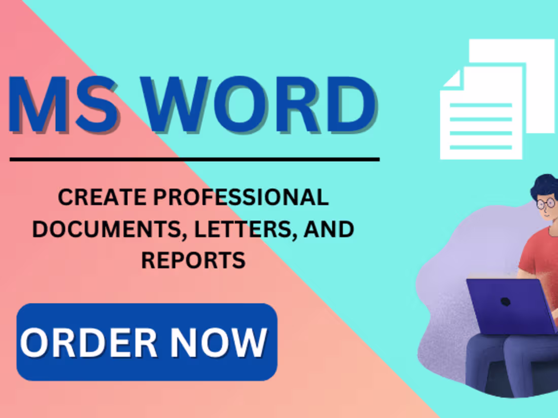 Cover image for I will create professional documents, letters, and reports