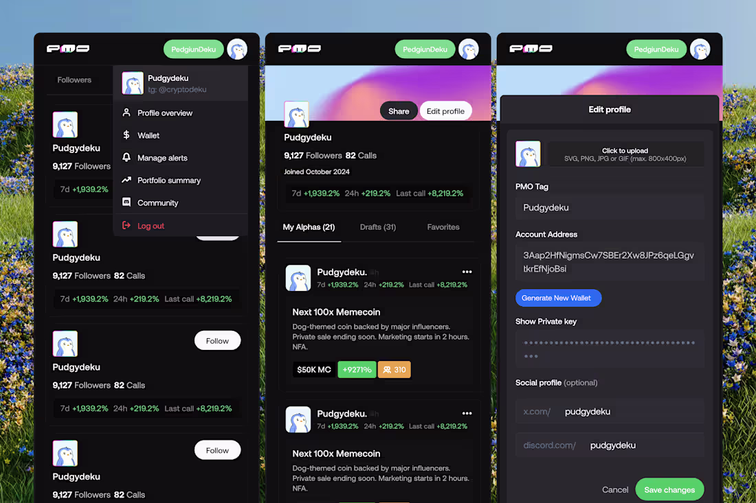 Cover image for PMO - Alpha Sharing Platform