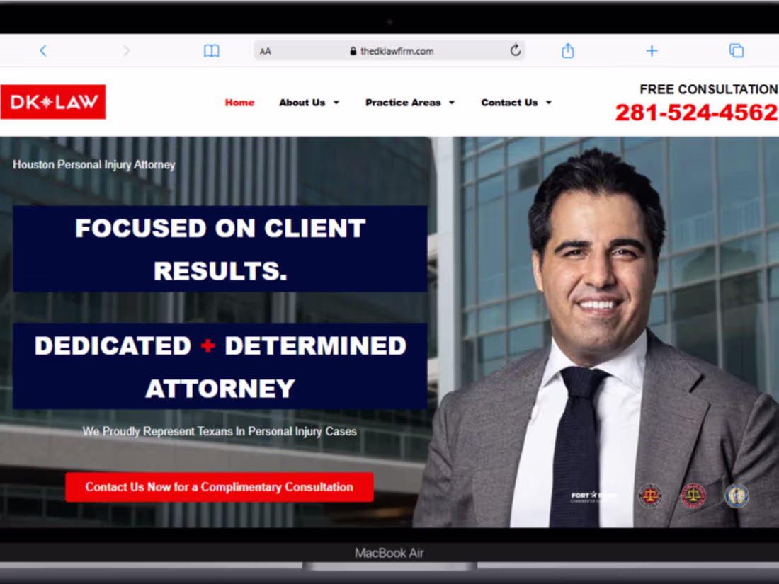 Cover image for Website Development for a Law Firm