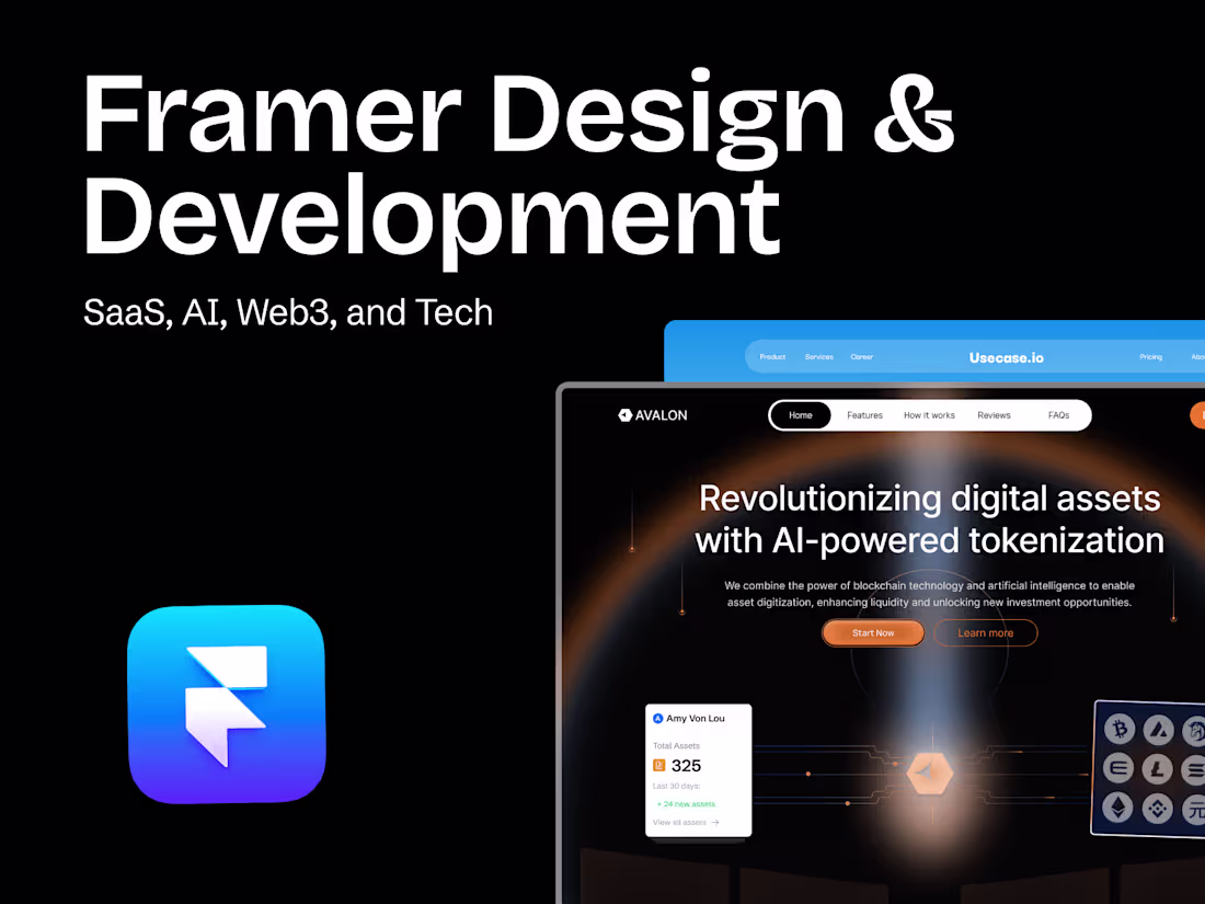 Cover image for Framer Website and Landing page Design + Development