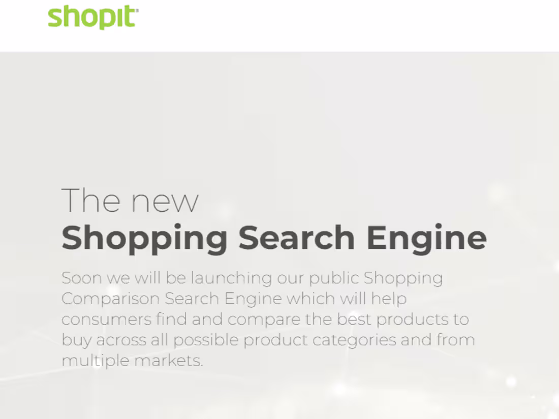 Cover image for Shopit – Shopping Search Engine & Product Data