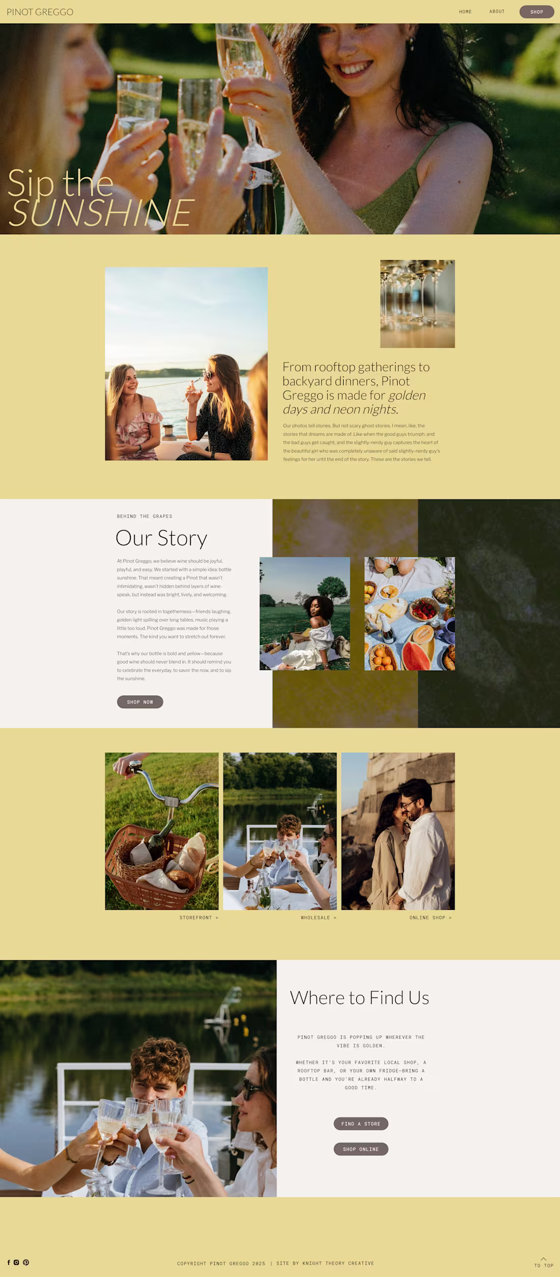 Cover image for One-Page Website for Homegrown Winery