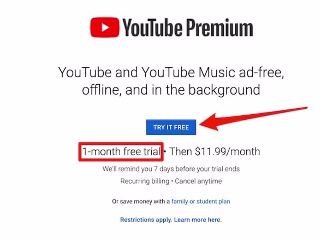 Cover image for YouTube Premium, TV,  and Music