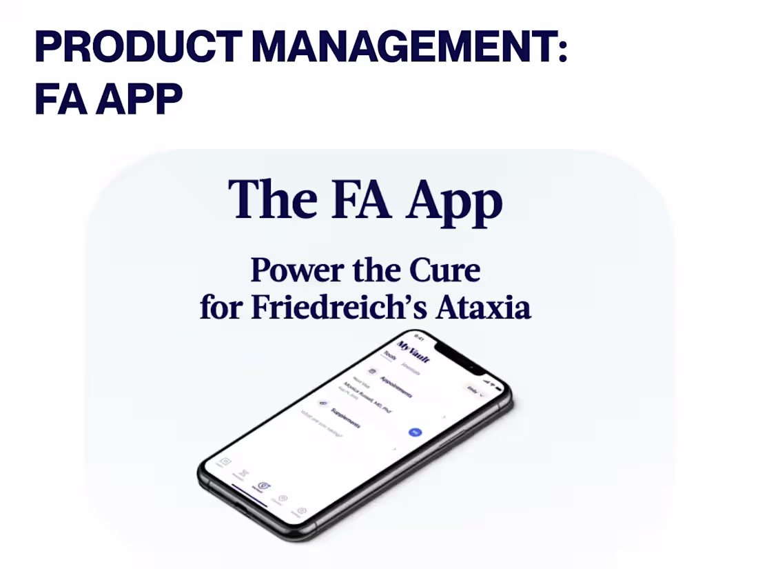 Cover image for The Friedreich's Ataxia App