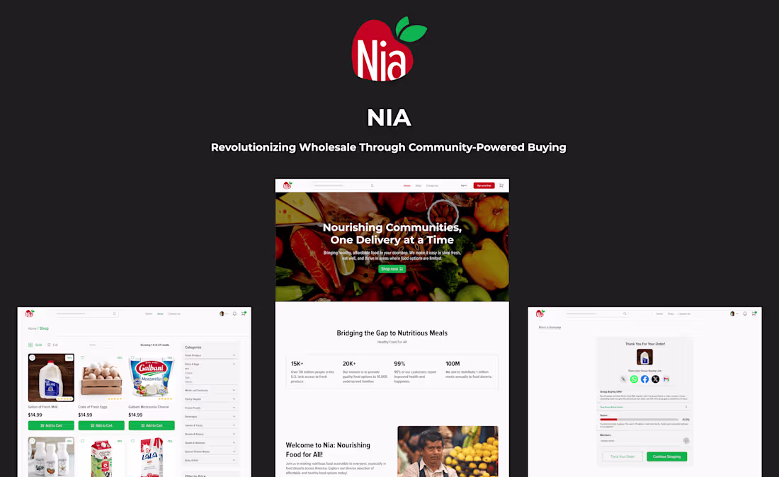Cover image for Community-Powered Group Buying Feature for NIA