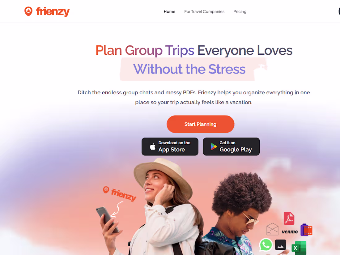 Cover image for Web App Front end developer | Frienzy - Group Travel Planner