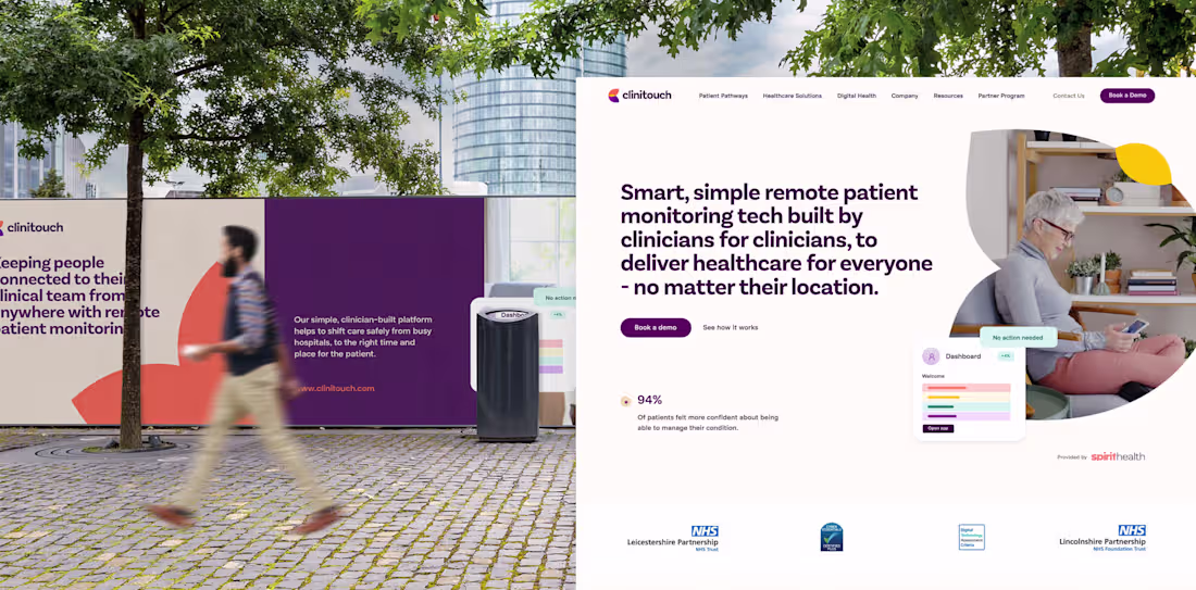 Cover image for Clinitouch | Branding, Content, Platform & Website