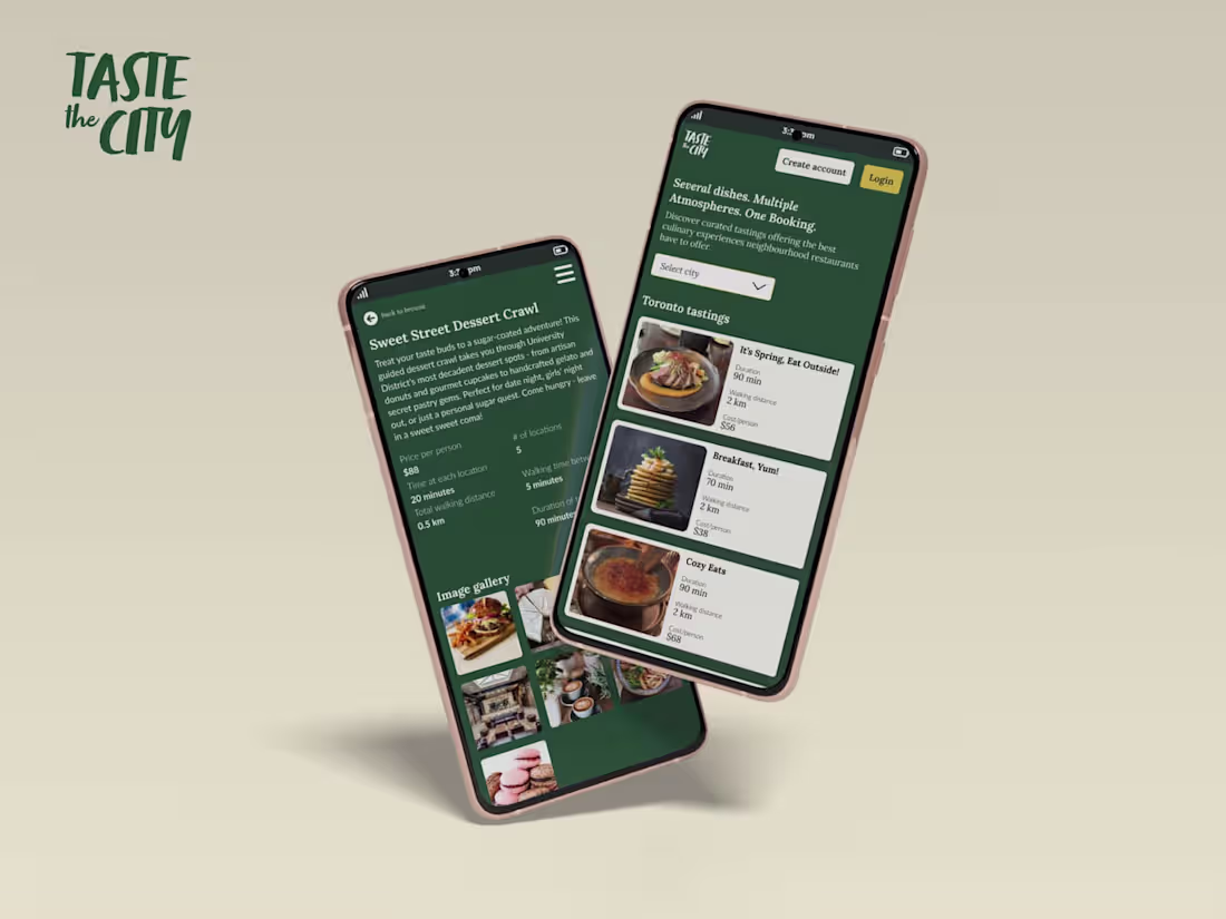 Cover image for Taste the City | UX/UI Design