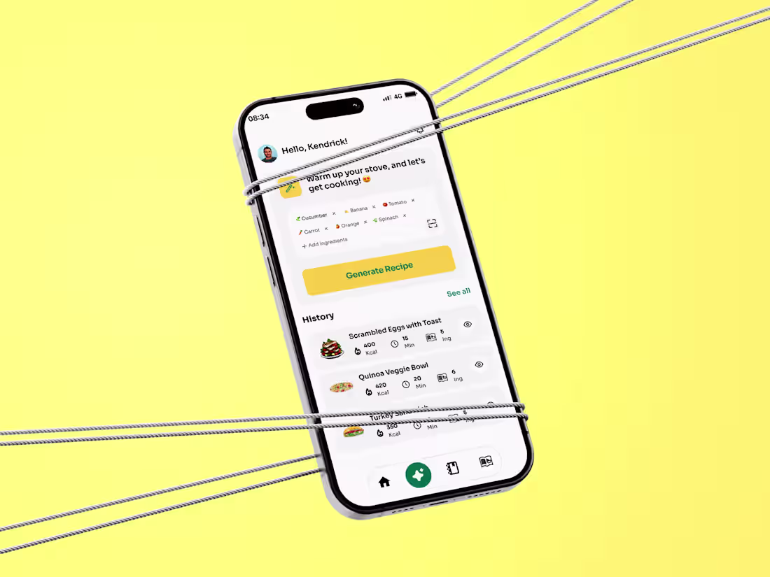 Cover image for Meal Ai Mobile App Design