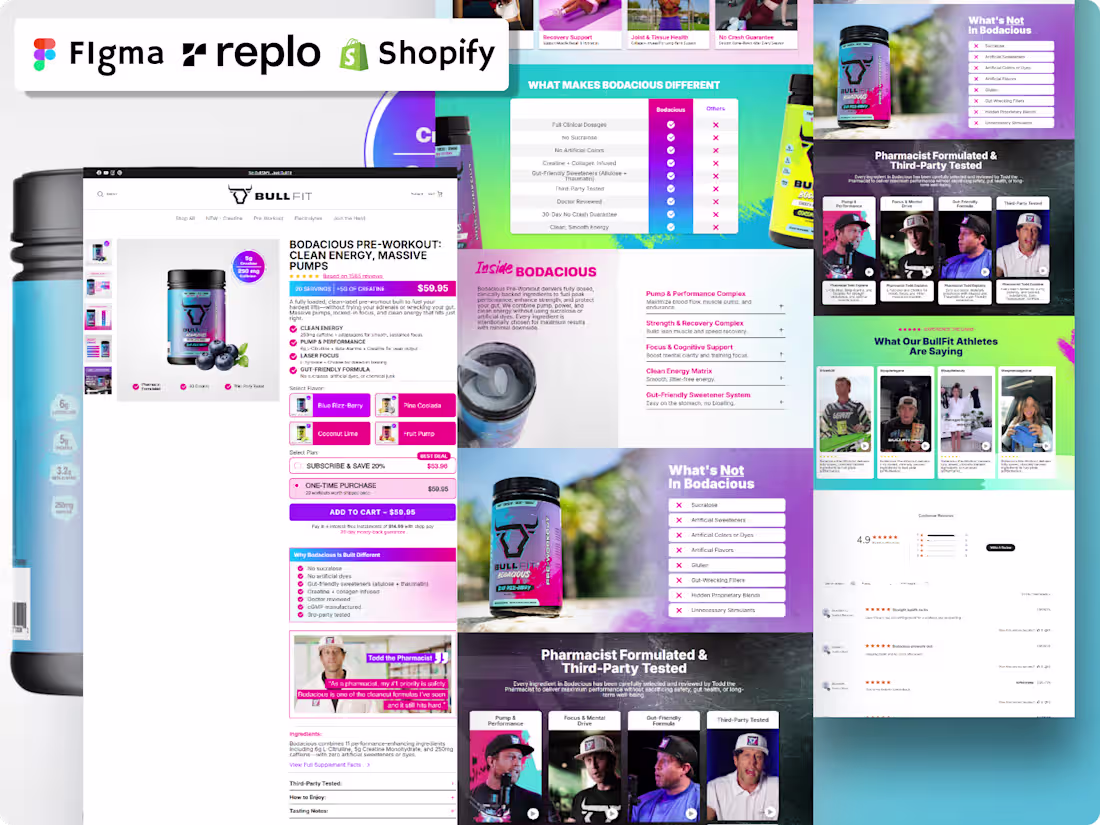 Cover image for BODACIOUS PRE-WORKOUT: CLEAN ENERGY, MASSIVE PUMPS