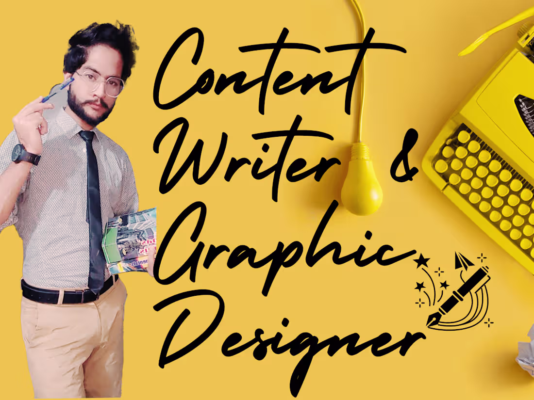 Cover image for Content Writing & Graphic Designing