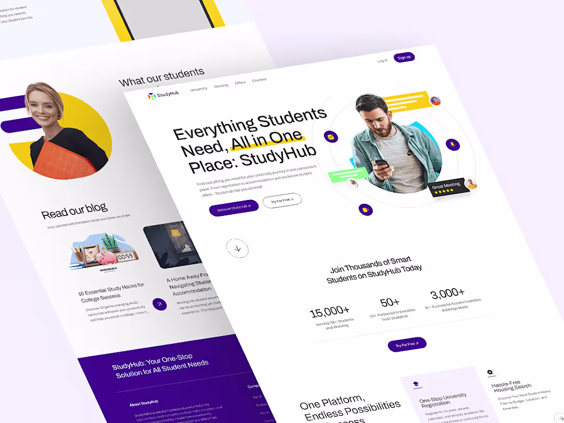 Cover image for Educational Landing Page Design