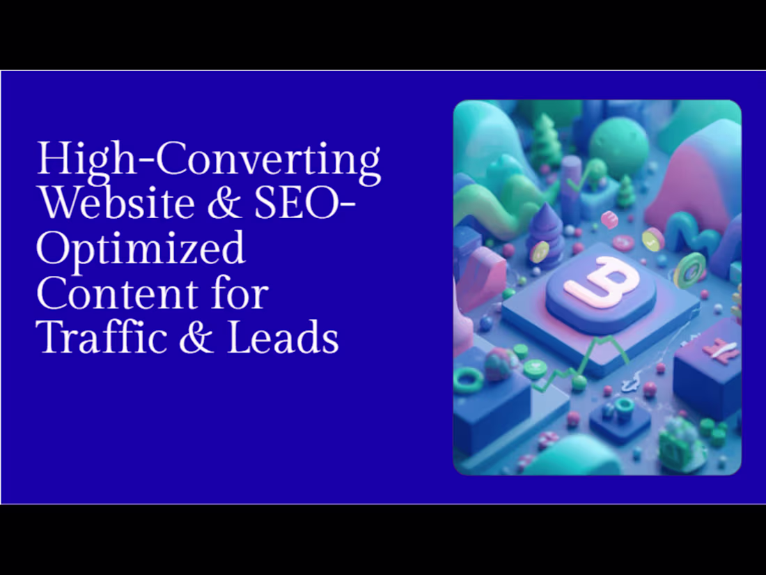 Cover image for Business & Website Content (SEO-Optimized)