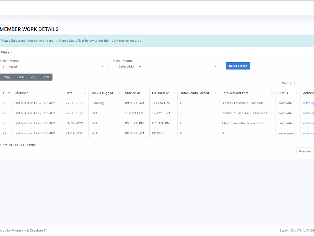 Cover image for Check in Checkout system