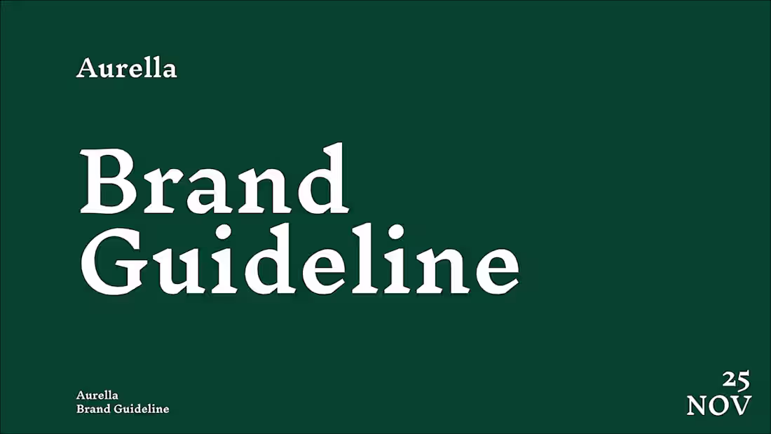 Cover image for Aurella || Clothing Complete Brand Guidelines