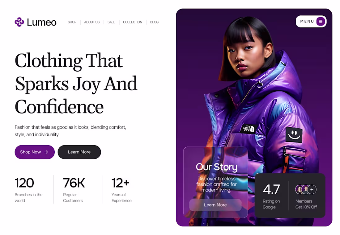 Cover image for Online Clothing Store Website Design 👕 A bold and stylish h...