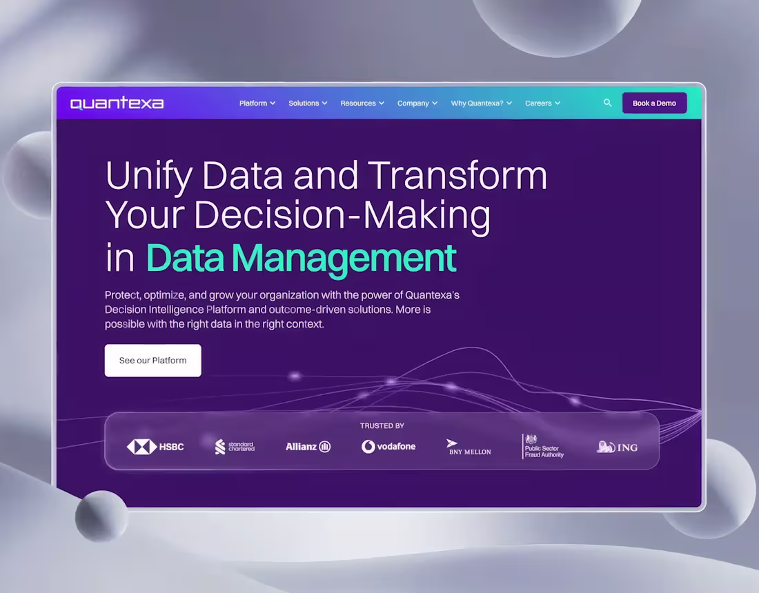 Cover image for Quantexa Website Design