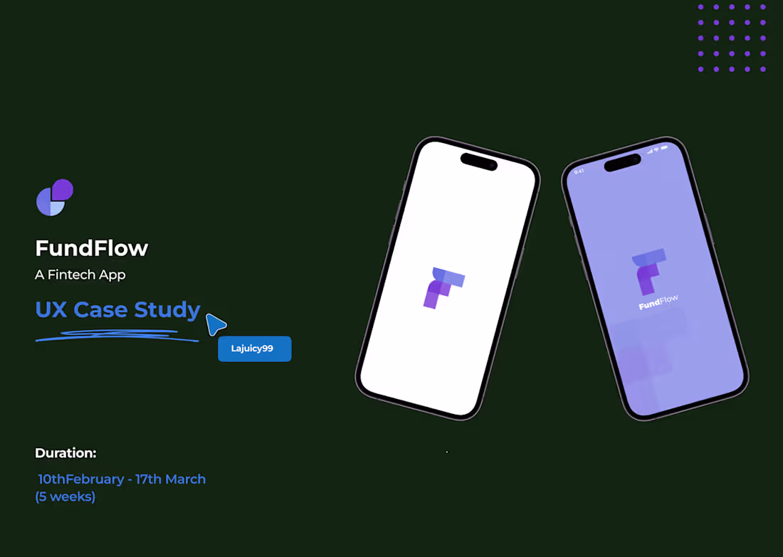 Cover image for FundFlow Fintech App (A Case Study on Behance