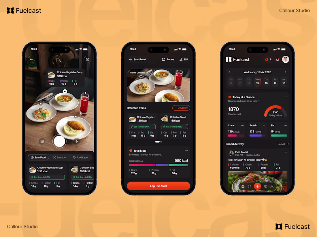Cover image for A dark, compact iOS nutrition