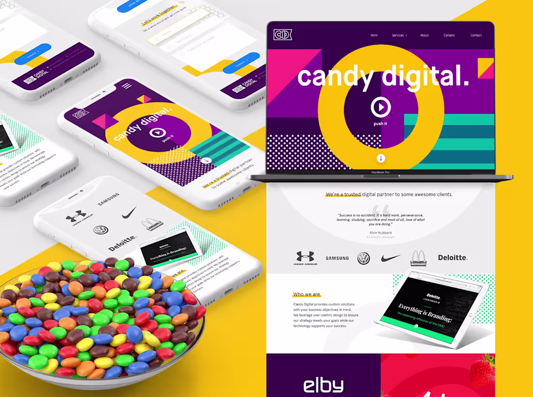 Cover image for Vibrant Website UI Design for Candy Digital