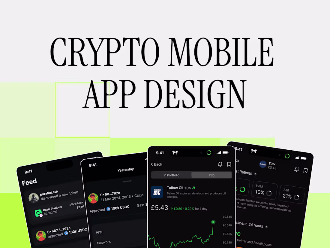 Cover image for Crypto App Design