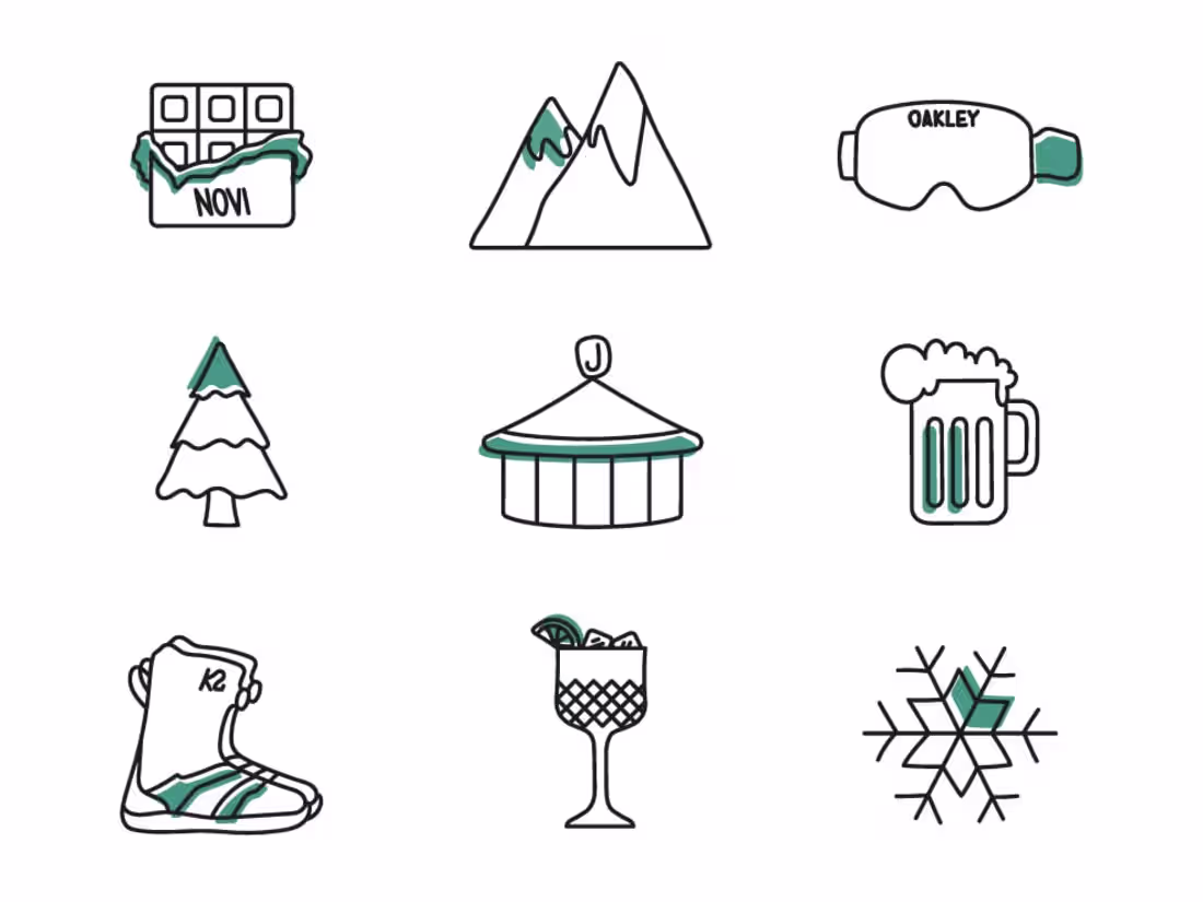 Cover image for Illustration / Snowboard Icons