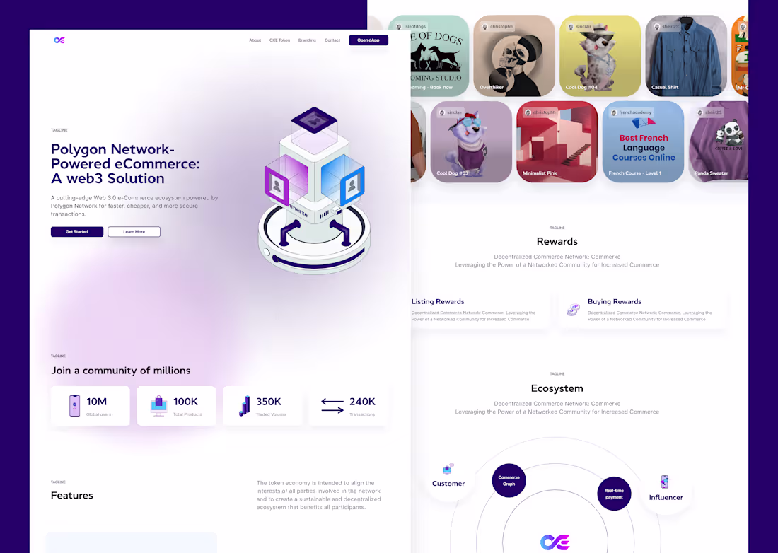 Cover image for Commerxe - Landing Page 