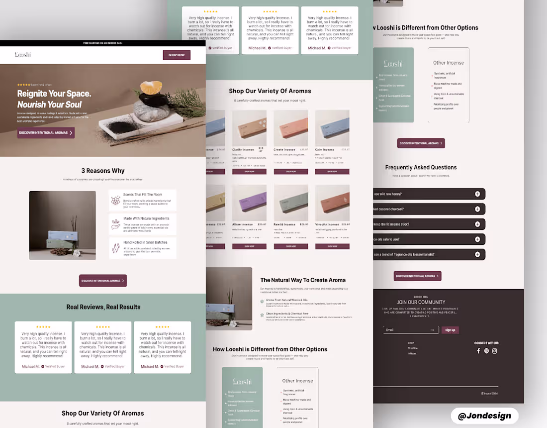 Cover image for landing page design