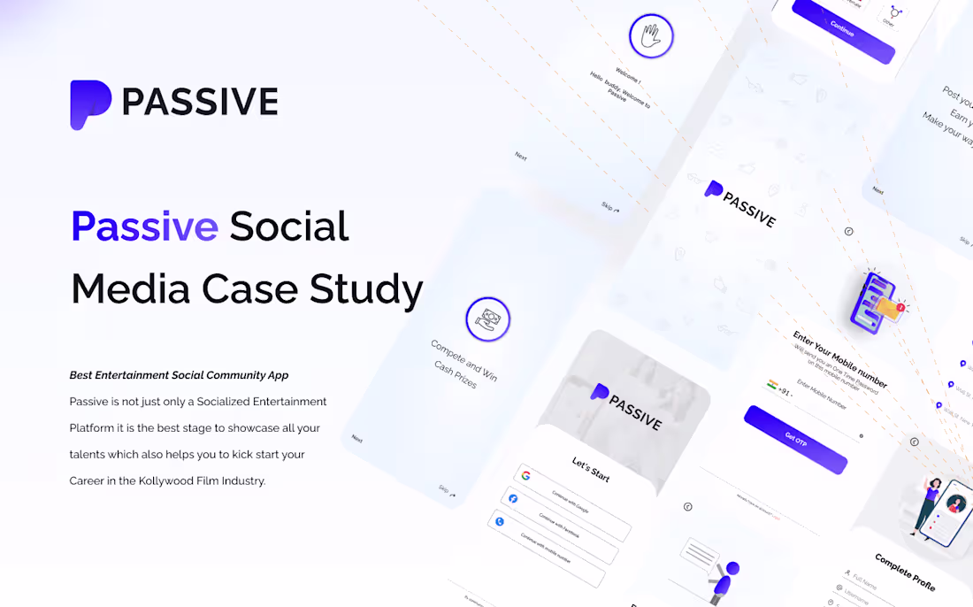 Cover image for Passive Mobile Application - Social Media
